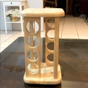Wooden spice rack